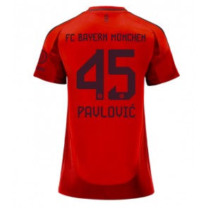 Bayern Munich Aleksandar Pavlovic #45 Replika Hjemmebanetrøje Dame 2024-25 Kortærmet